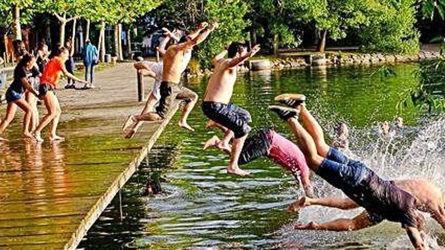 Joves aquest dilluns participant en la Pujada Refrescant a l&#039;estany