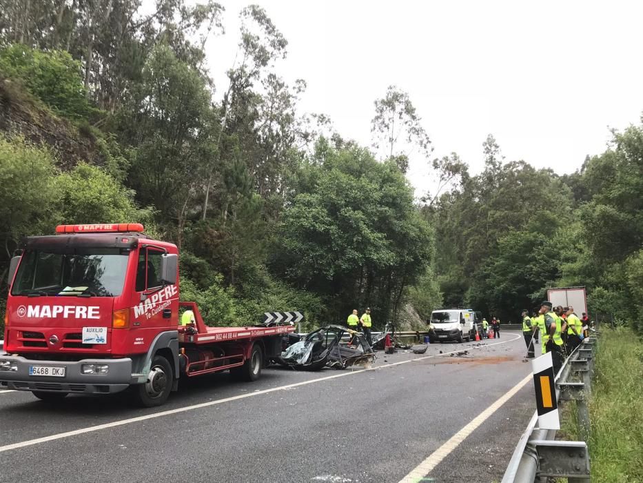 Accidente en San Tirso de Abres