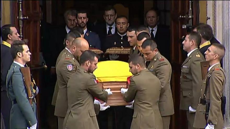 Honores para despedir a Adolfo Suárez frente al Congreso de los Diputados