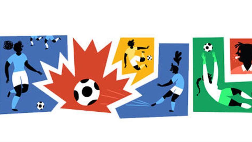 La Copa Mundial Femenina protagoniza el nuevo doodle.