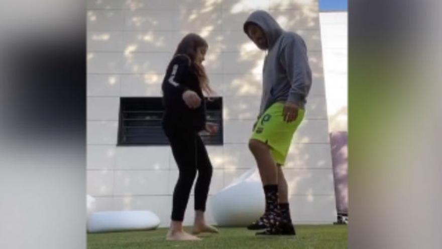 Luis Suárez se suma al #OhnanaChallenge con su hija ¡Qué ritmo!