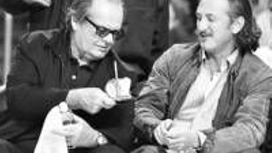 Jack Nicholson y Sean Penn: LA PAREJA DE ACTORES AMENIZA LA NBA