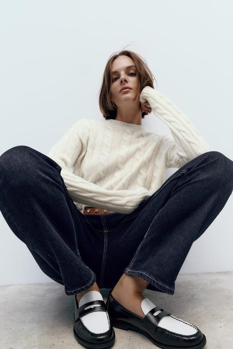 Mocasín contraste de Zara