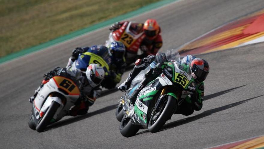 Una imagen de la última prueba en Motorland.