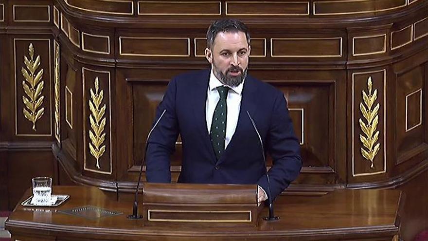 Abascal: "Nunca apoyaremos a la marioneta que ustedes quieren colocar al frente del Gobierno"