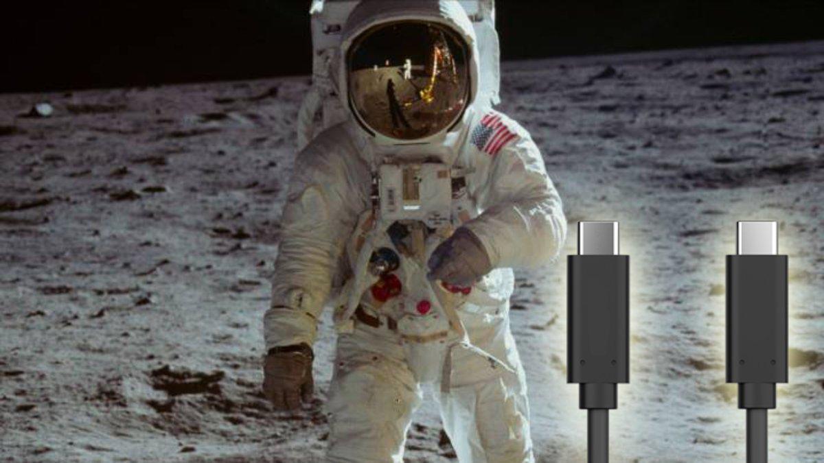 Un cargador USB-C es 563 veces más potente que el ordenador del Apollo 11