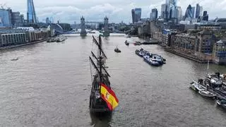 El Galeón Andalucía atraca en el corazón de Londres: estos son los días que se puede visitar