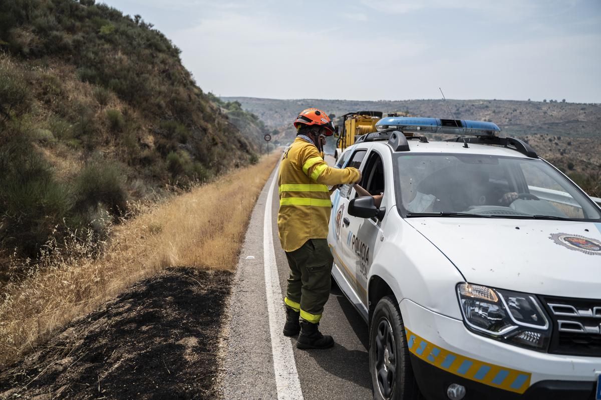 Fotogalería | Así ha sido el incendio forestal en Garrovillas de Alconetar