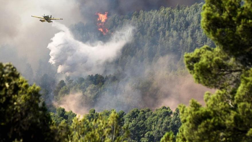 L&#039;incendi d&#039;Artés del 5 d&#039;agost, que va afectar 367 hectàrees i va cremar tres cases