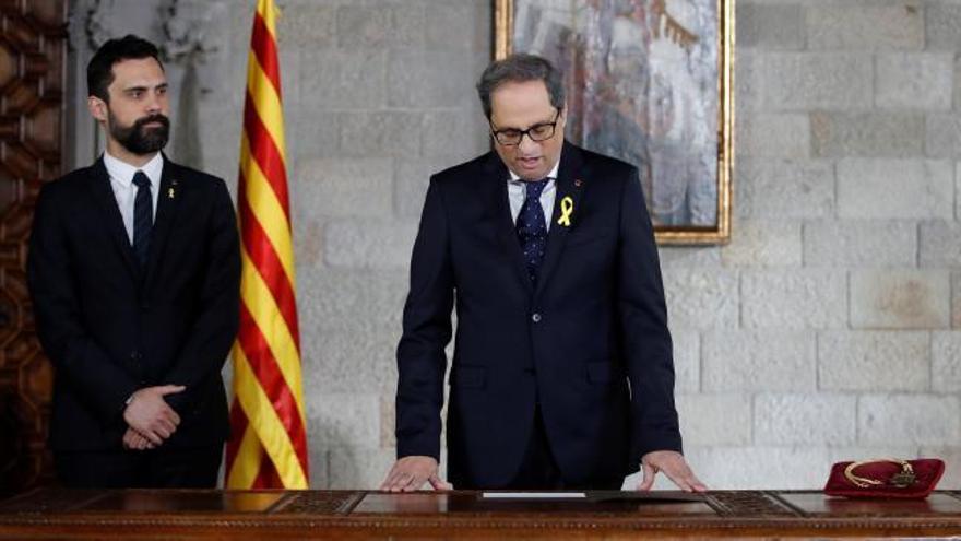 Torra promete su cargo "con fidelidad a la voluntad del pueblo de Cataluña"