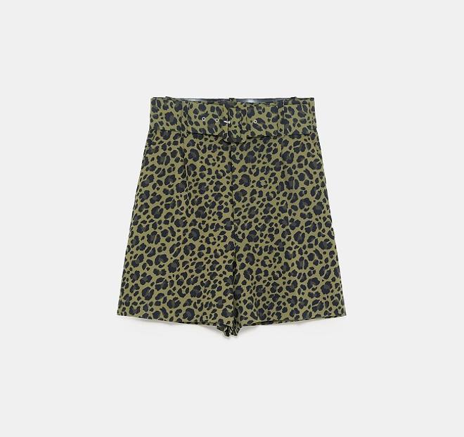 Las bermudas con estampado de leopardo, de Zara