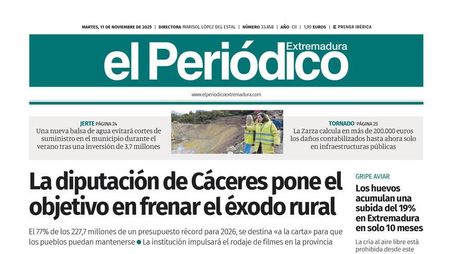 Consulta la portada correspondiente al día 11 de noviembre de 2025