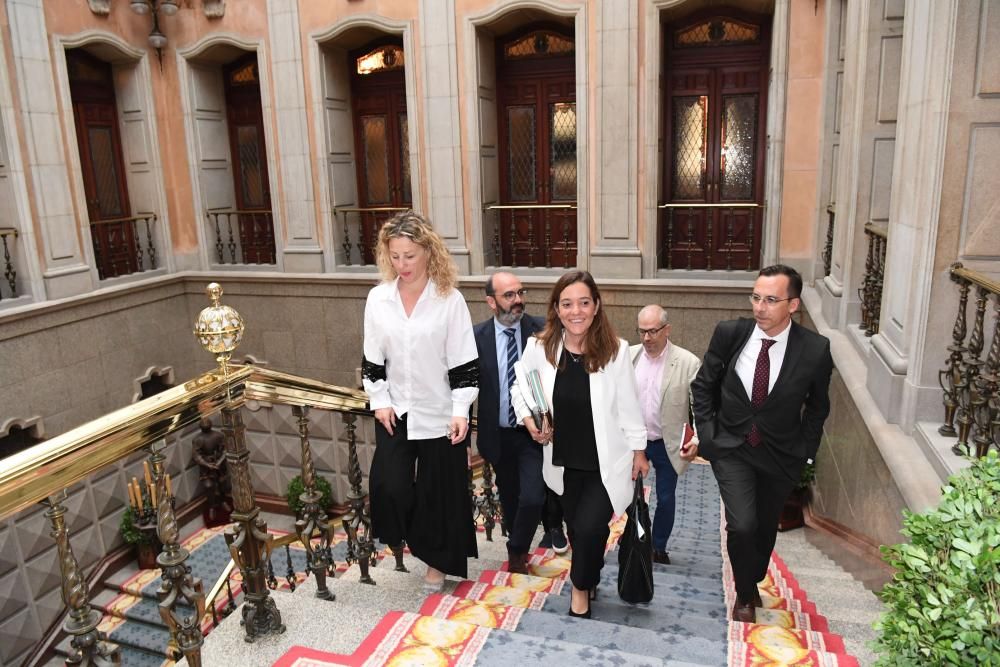 Inés Rey en su 1º día como alcaldesa de A Coruña