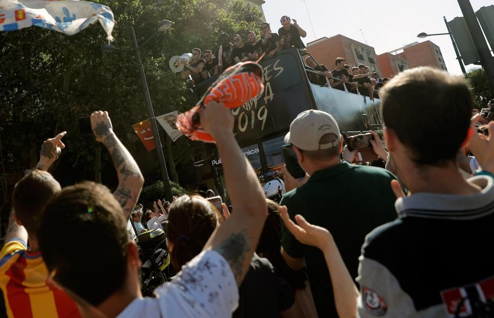 Celebración del Valencia CF campeón de Copa