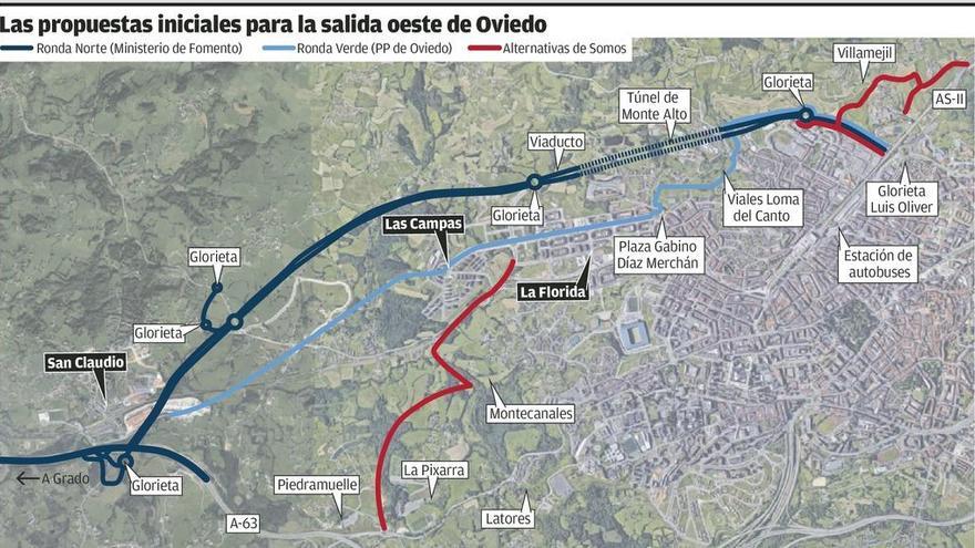 El Alcalde planteará a De la Serna sólo las &quot;líneas rojas&quot; de Oviedo a la Ronda Norte