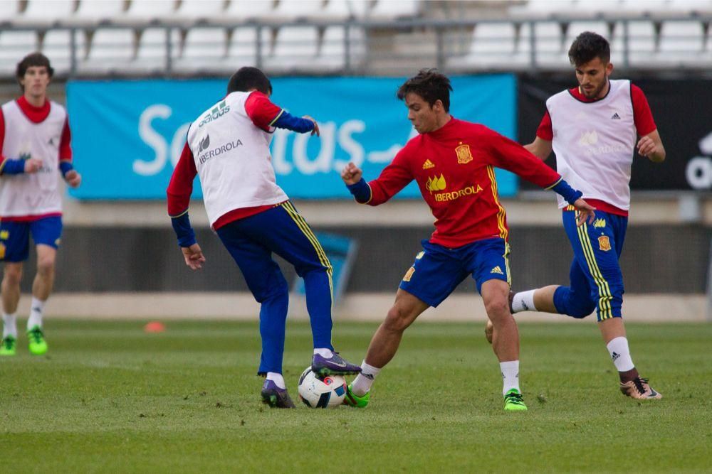 Entrenamiento de la Selección Sub-21 en Murcia