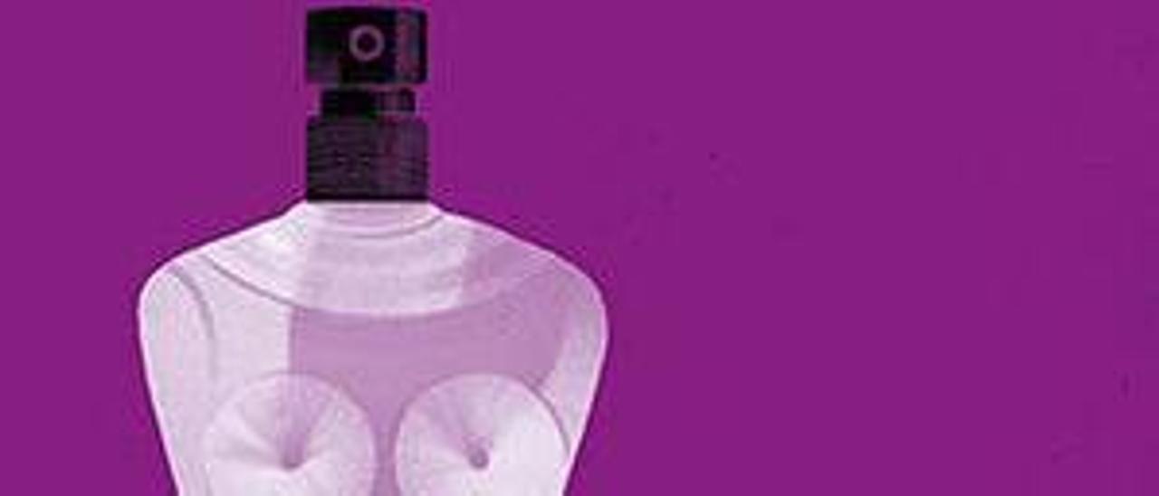 Detalle da ilustración de portada de &quot;O perfume&quot;.
