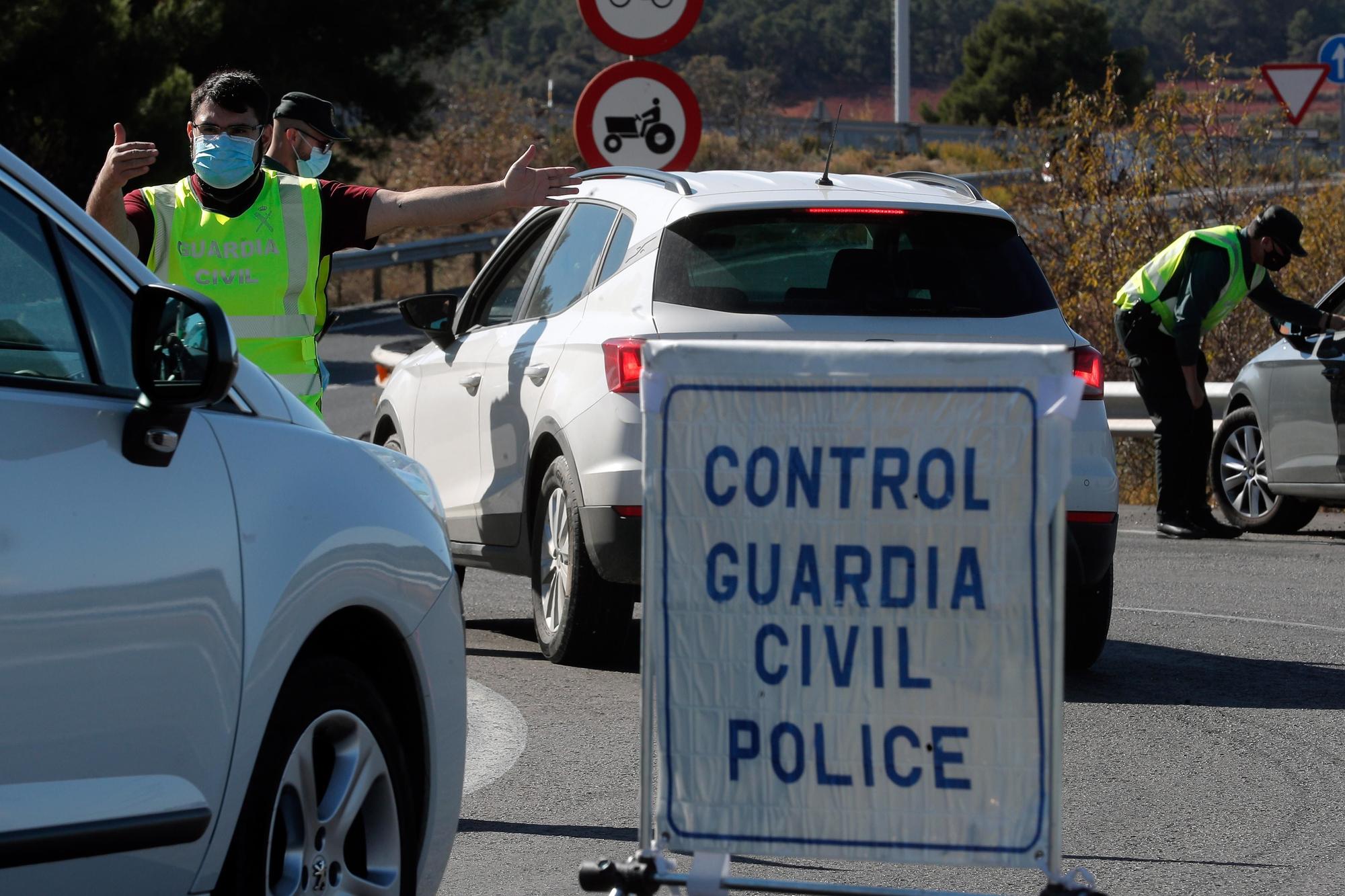 Cierre perimetral en la Comunitat Valenciana: Controles de entrada y salida a Valencia