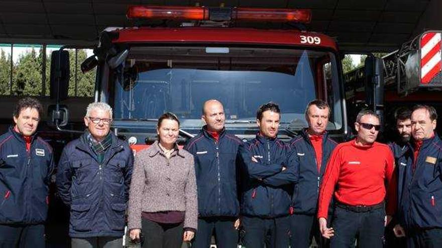 Salom visita a los bomberos de Manacor