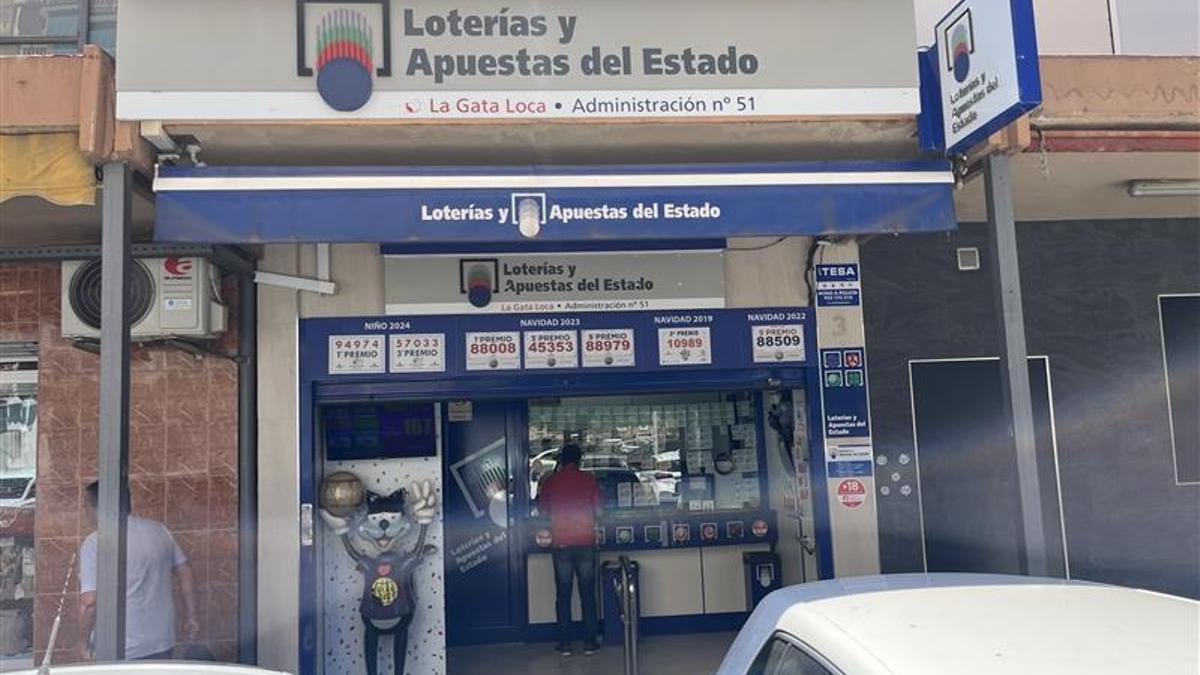 La Administración 'La Gata Loca', ha vendido un décimo de un quinto premio