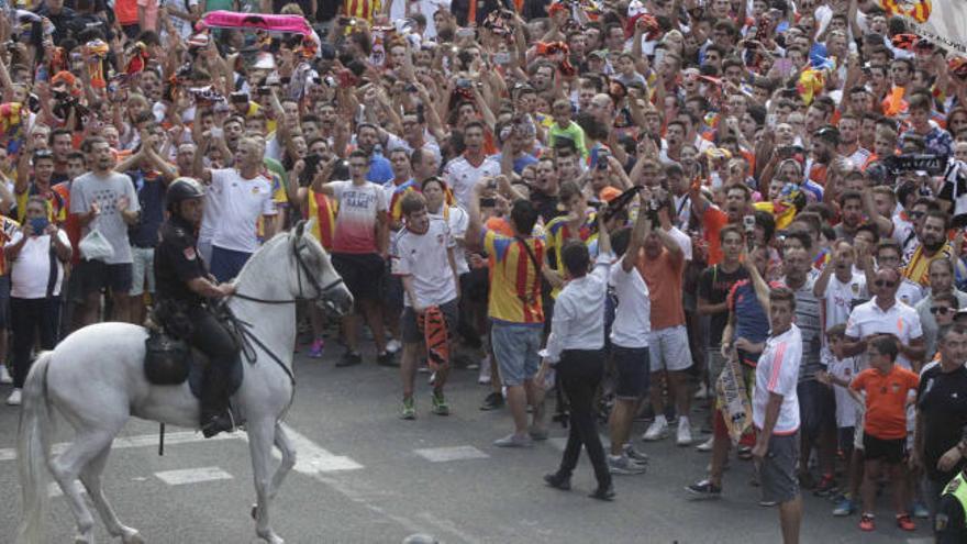 Mestalla, riesgo bajo control