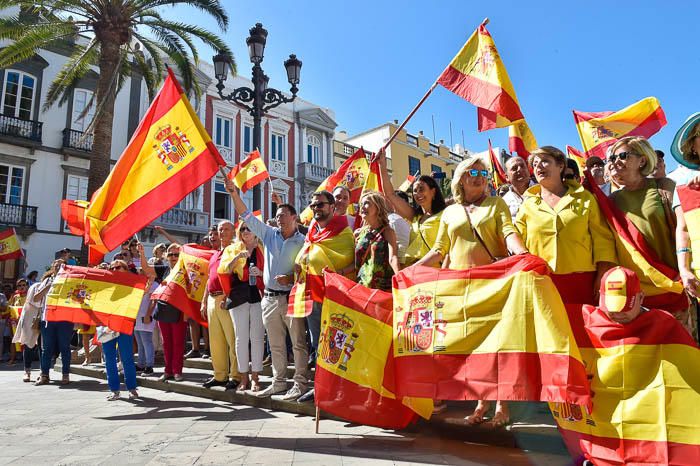 Concentración por la unidad de España, en la ...