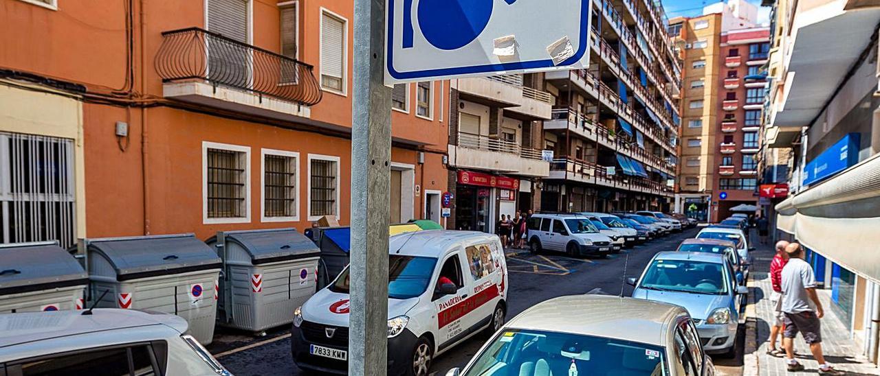 La zona azul de La Vila en una imagen de 2019 cuando quedó suspendida. | DAVID REVENGA