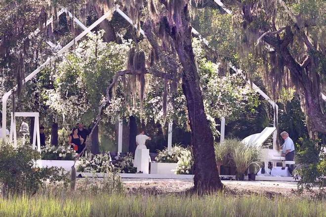 Altar en la reboda de Jennifer Lopez y Ben Affleck