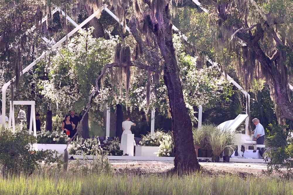 Altar en la reboda de Jennifer Lopez y Ben Affleck