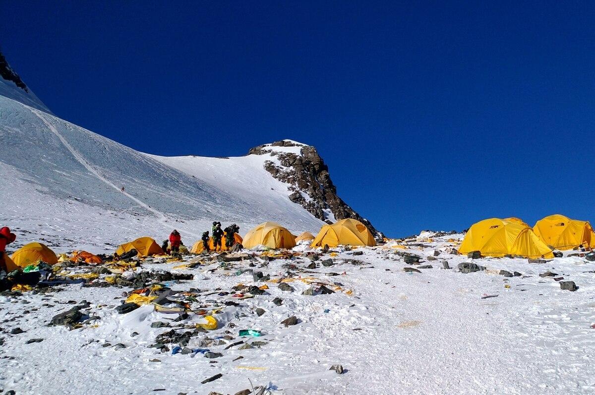 Uno de los campamentos del Everest