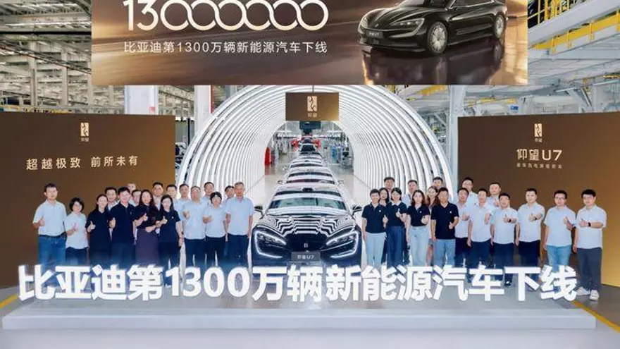 BYD alcanza los 13 millones de vehículos enchufables producidos