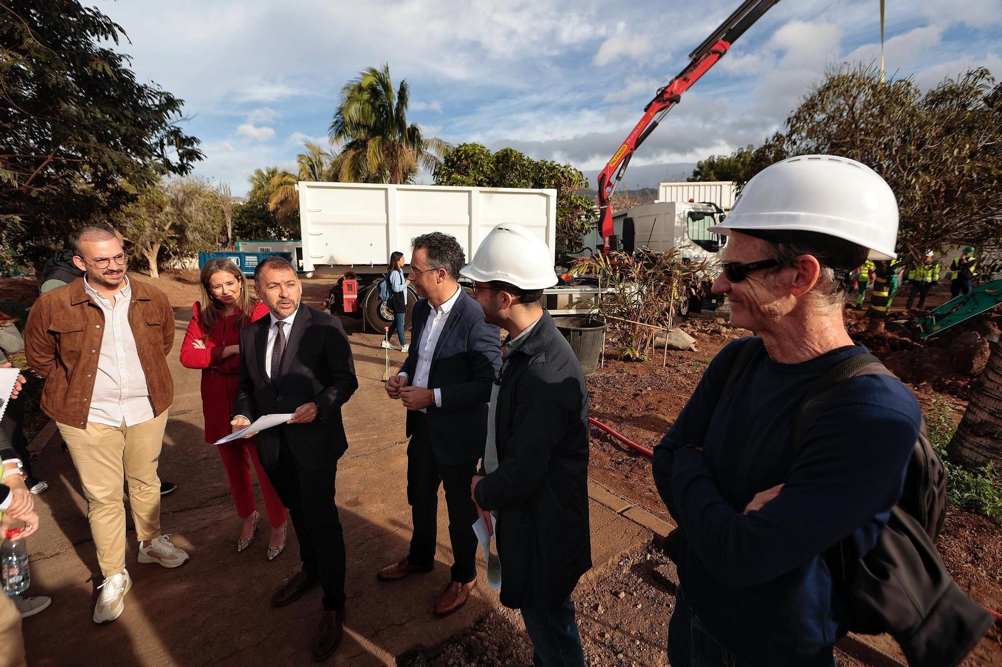 Presentación de las obras  del Palmétum, en Santa Cruz