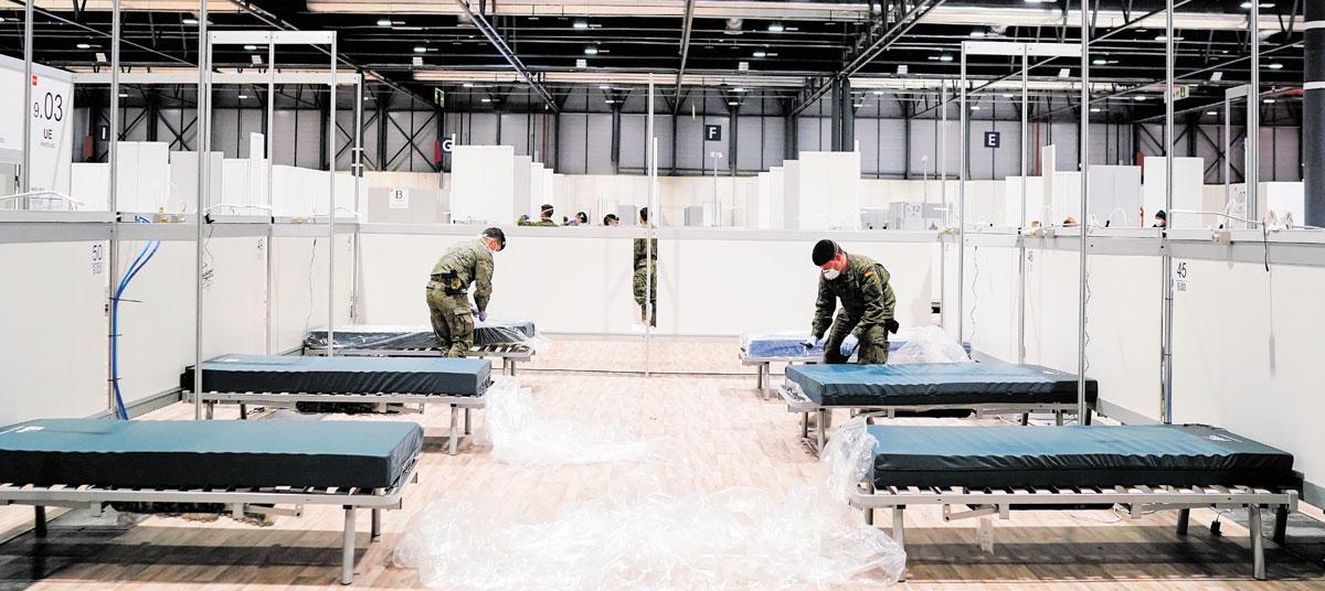 El hospital 'milagro', símbolo de la lucha contra la pandemia.