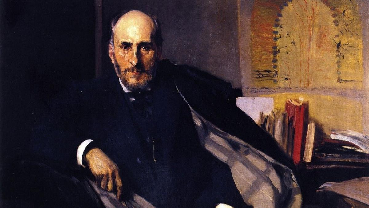 Santiago Ramón y Cajal, por Joaquín Sorolla, 1906.