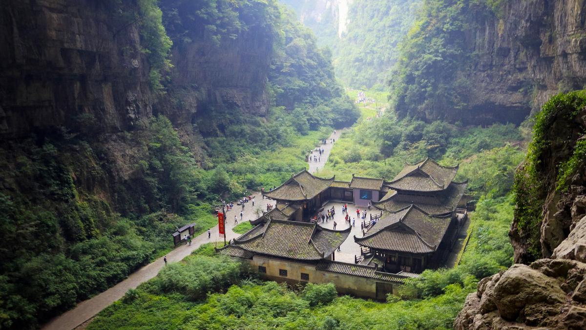 Wangxian Valley, la ciudad china colgada en las montañas