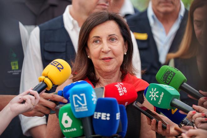 Margarita Robles ratifica la estabilización del incendio de Los Gallardos: La UME va a estar el tiempo que haga falta