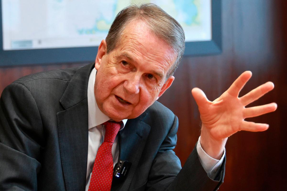 Abel Caballero, durante la entrevista.