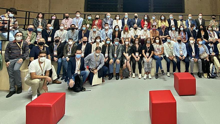 La delegación balear en el 40 congreso del PSOE.