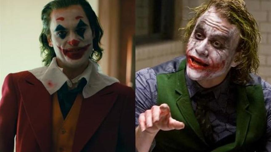 El Joker de Joaquin Phoenix y el de Heath Ledger.