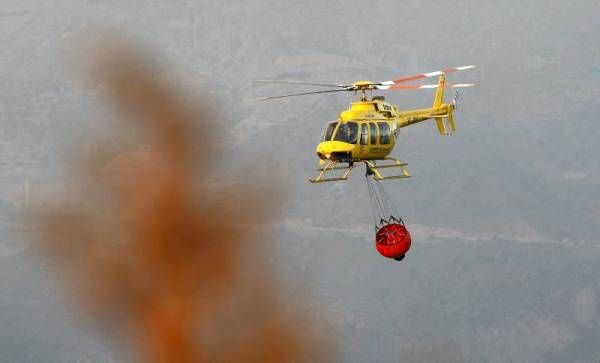 Imágenes del incendio en la Ribagorza