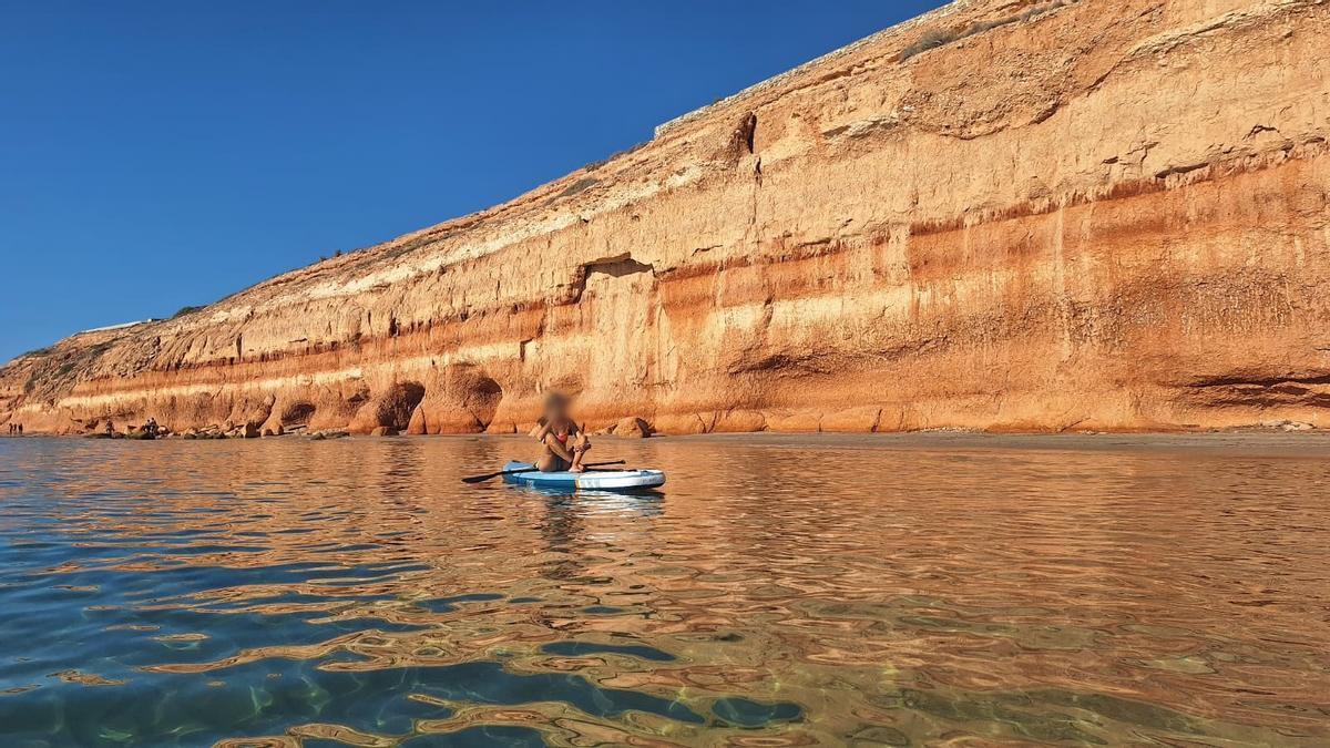 Aspecto del barranco desde el que cayó el joven de 28 años