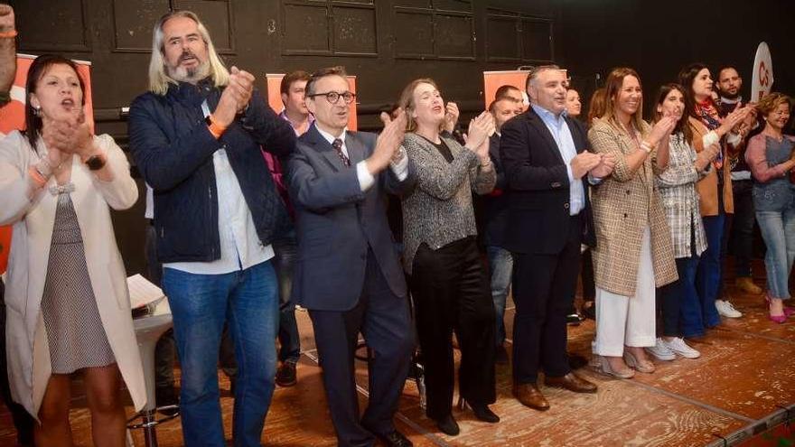 Acto de Ciudadanos en Ponte Caldelas.  // Rafa Vázquez