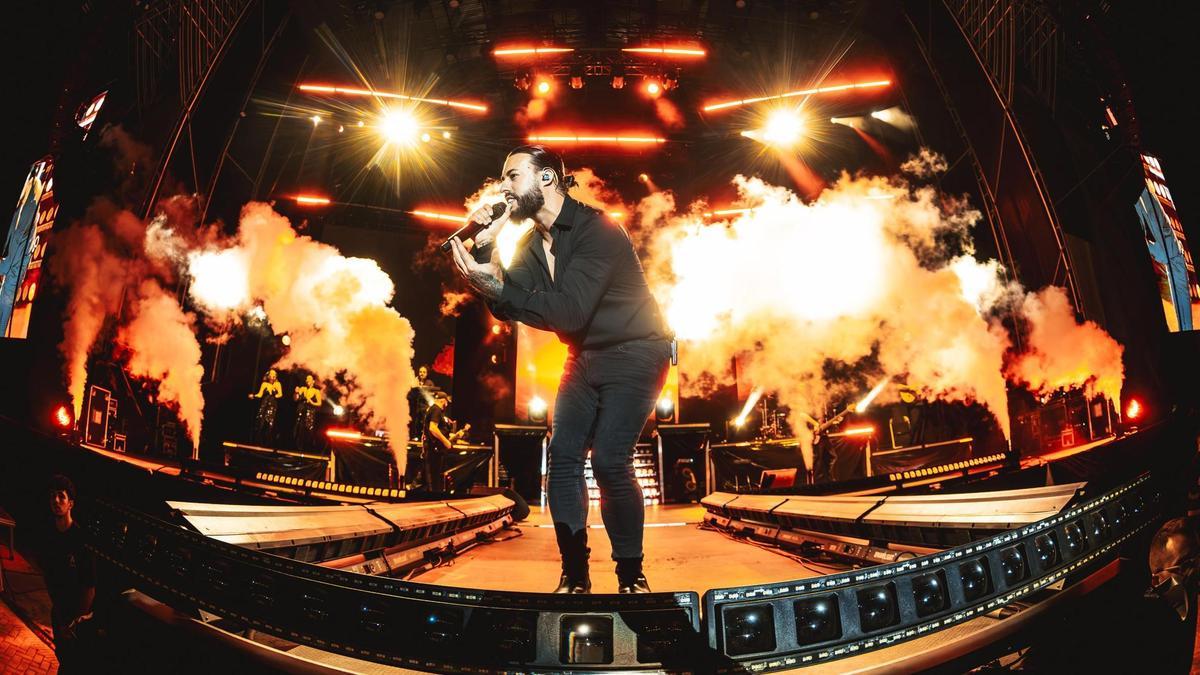 Galván Real, en un momento del concierto