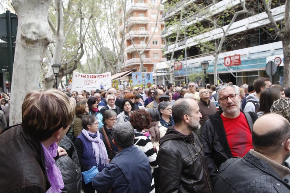 Manifestación por unas pensiones dignas en Murcia