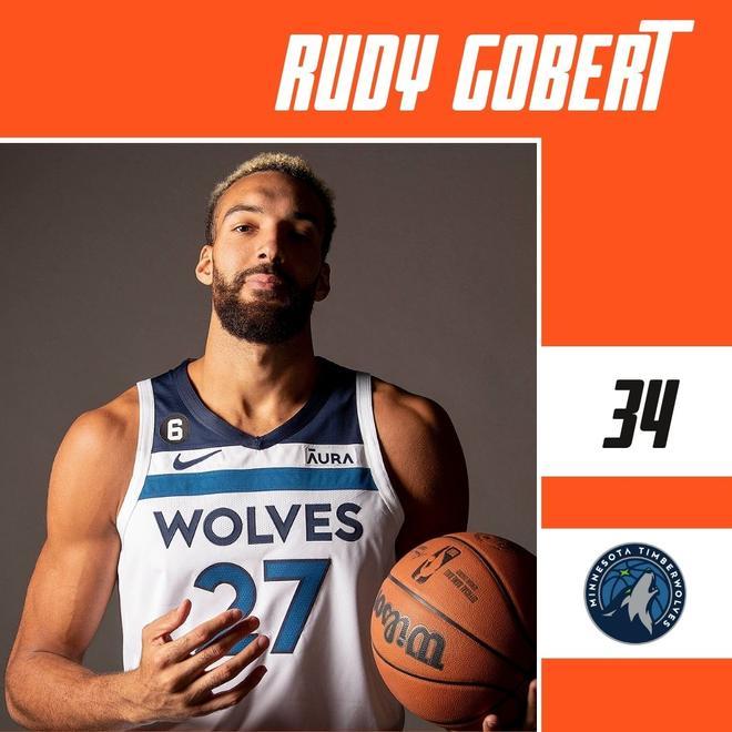 34 - Rudy Gobert