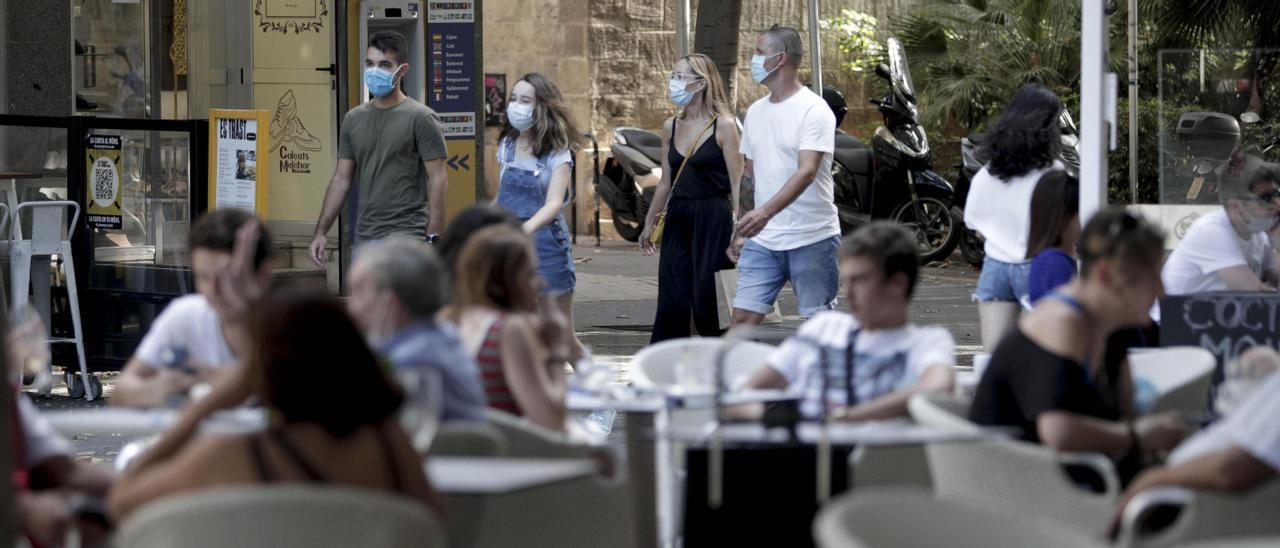 Mascarillas en Mallorca