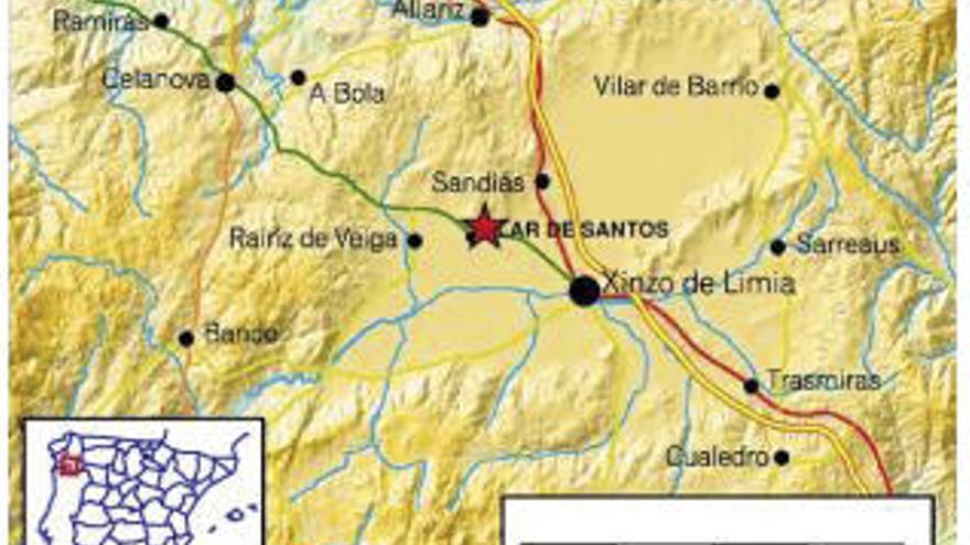 Un terremoto de 3,1 grados sacude de madrugada Vilar de Santos