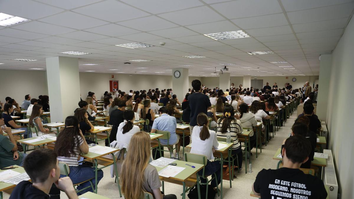 Un examen de la PAU de este año.