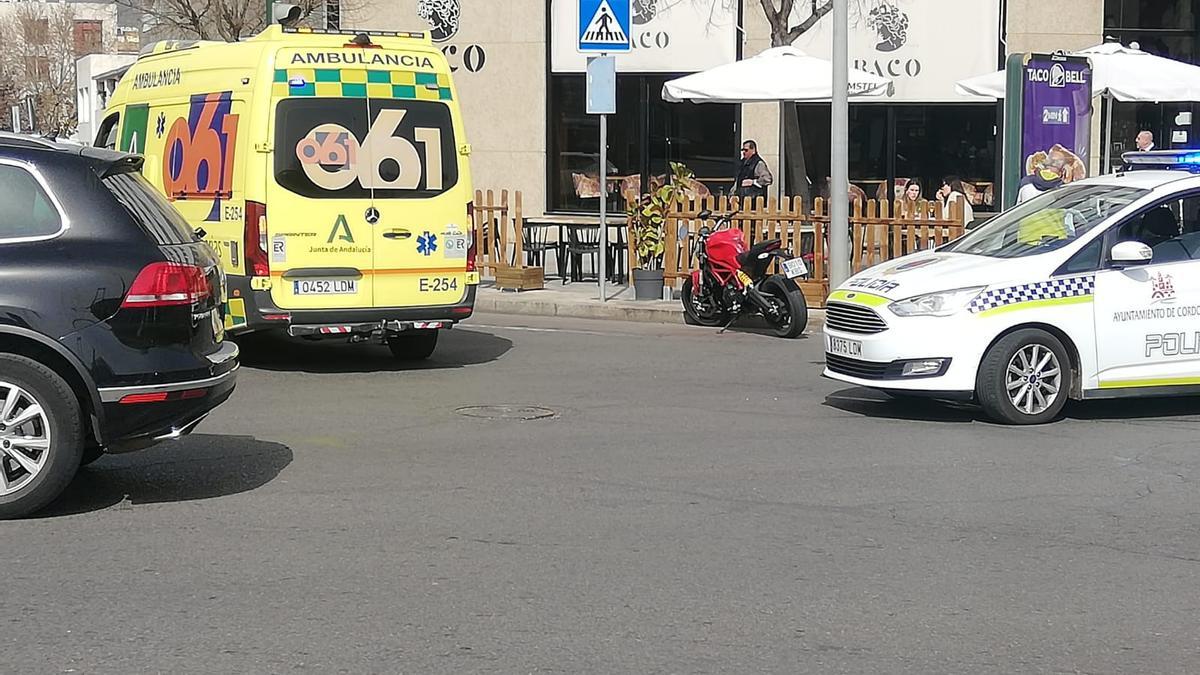 Accidente en la avenida Llanos del Pretorio de Córdoba.