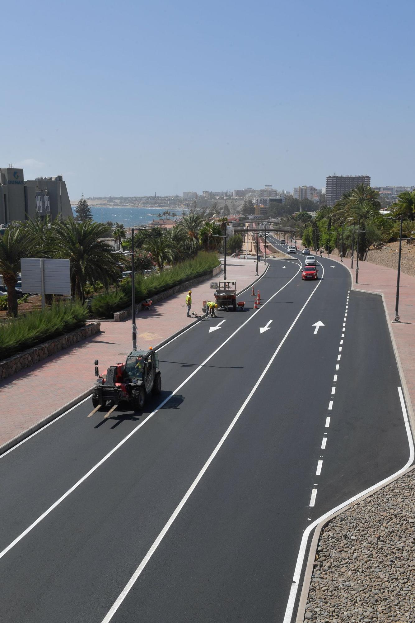 Obras en la carretera de San Agustín